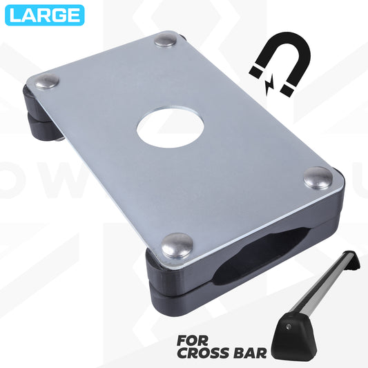 Roof Cross Bar Mount Clamp Kit for the Land Rover Defender L663 - Kit A - LARGE Zinc Plated Steel Top
