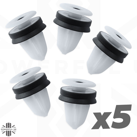 Plastic Door Card Panel Trim Clips x 5 for Land Rover Discovery 4