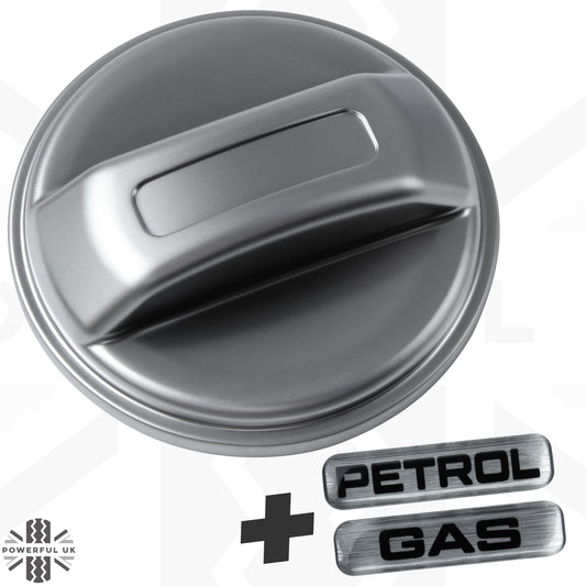 Fuel Filler Cap Cover for Jaguar E-Pace - Petrol (NON-Vented) - Silver