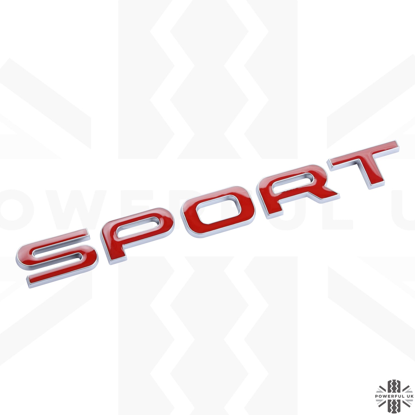 SPORT Lettering - Silver & Red for Range Rover Sport L494 Tailgate