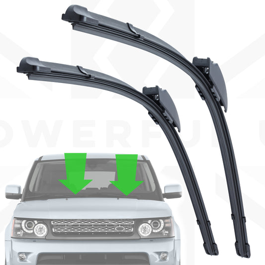 2x Aftermarket Windcreen Wiper Blades for Range Rover Sport L320 Front