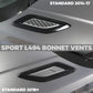 Bonnet Vent 'Double Louvre' Inserts for Range Rover Sport L494 - Silver