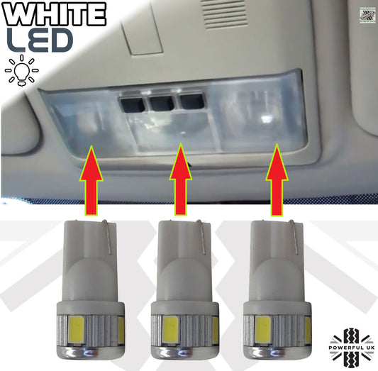 White LED Roof Interior Light Kit for Range Rover Sport L320 (3pc)