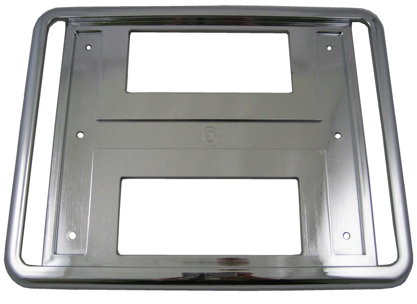 Square Rear Number Plate Surround for Land Rover Discovery 1 & 2 - Chrome