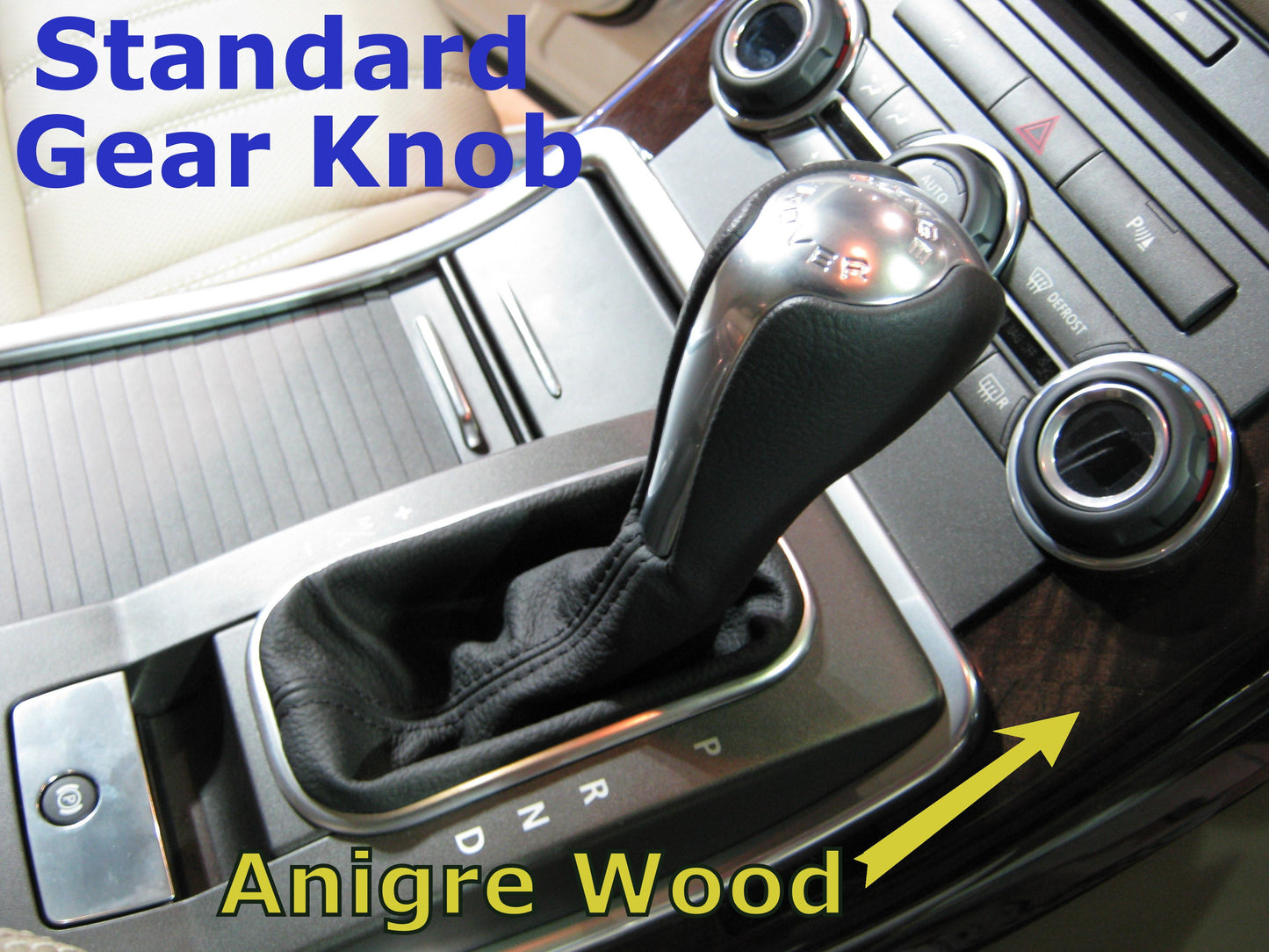 Gear Knob - Carbon + Chrome Insert for Range Rover Sport 2010