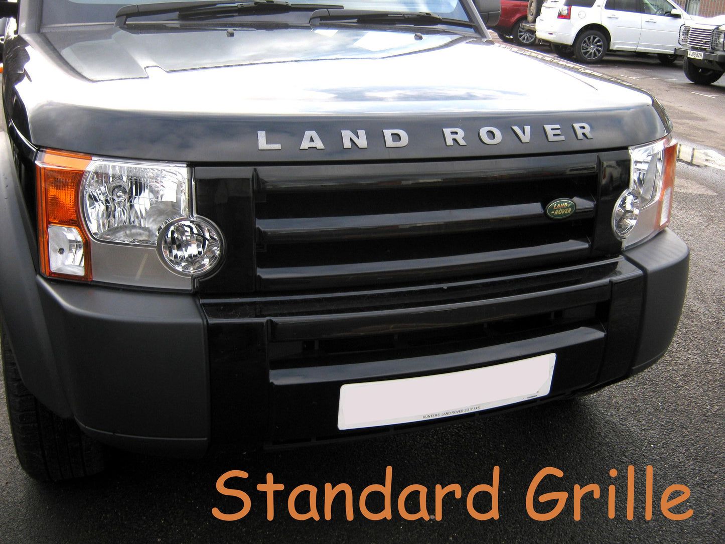 Supercharged Style Front Grille in Black for Land Rover Discovery 3