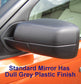 Full Mirror Covers for Land Rover Freelander 2  (2007-2009 Mirrors) - Bonatti Grey