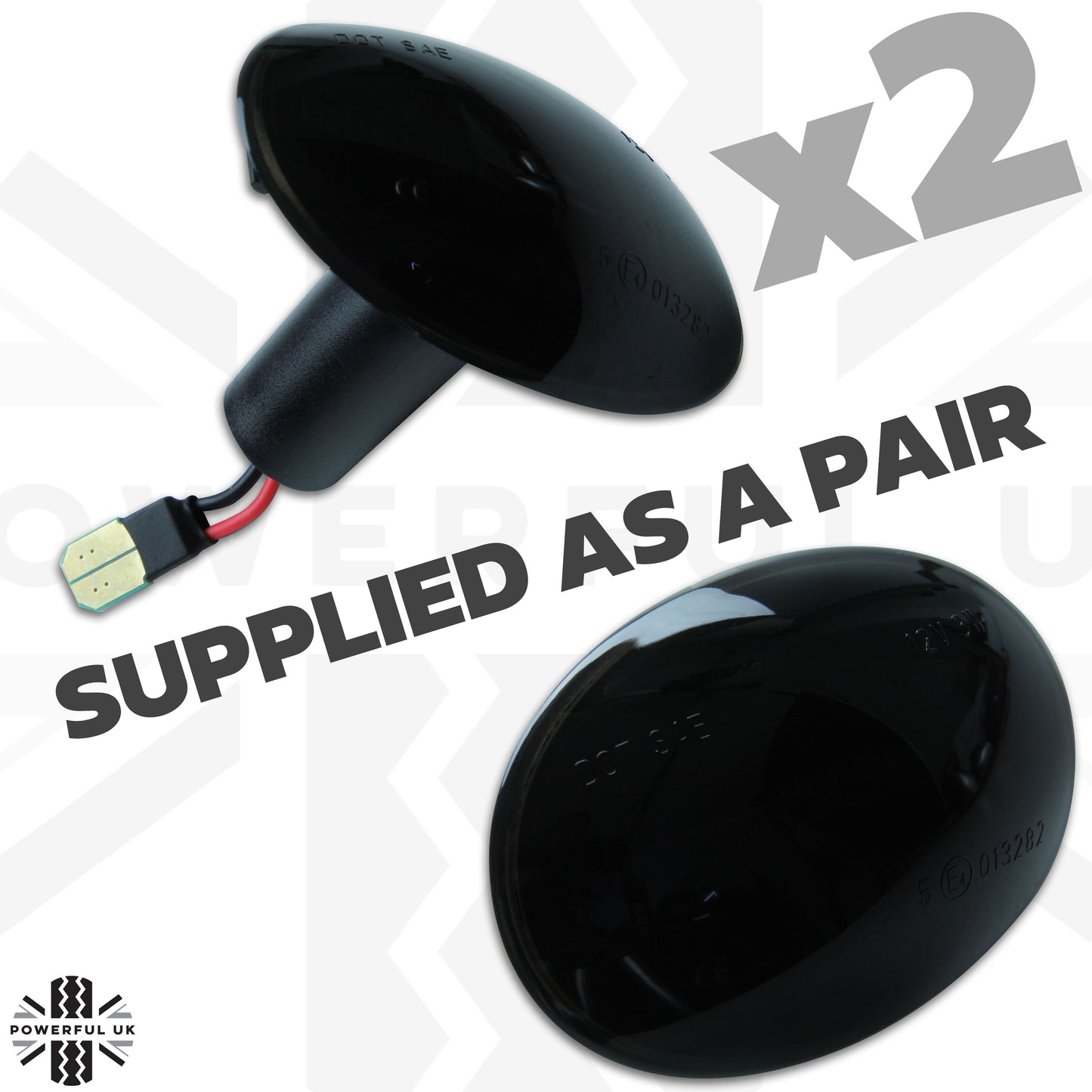 Side Repeaters (Pair) - LED - Smoked - Dynamic Sweep - for BMW Mini (R55,R56,R57,R58,R59)