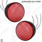 LED Round Stop/Tail Lights 90/95mm - PAIR
