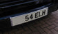 Front Number Plate Plinth - Chrome - for Land Rover Freelander 2