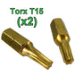 Torx T15 Screwdriver Bit - 2 PK (Standard Type)