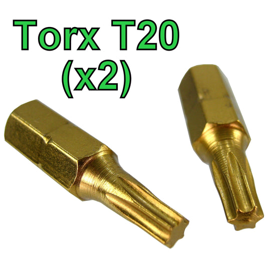 Torx T20 Screwdriver Security Bit - 2 PK (Standard Type)