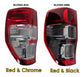 Rear Light 2012 on Red/Black (aftermarket) - UK Spec - LH - for Ford Ranger