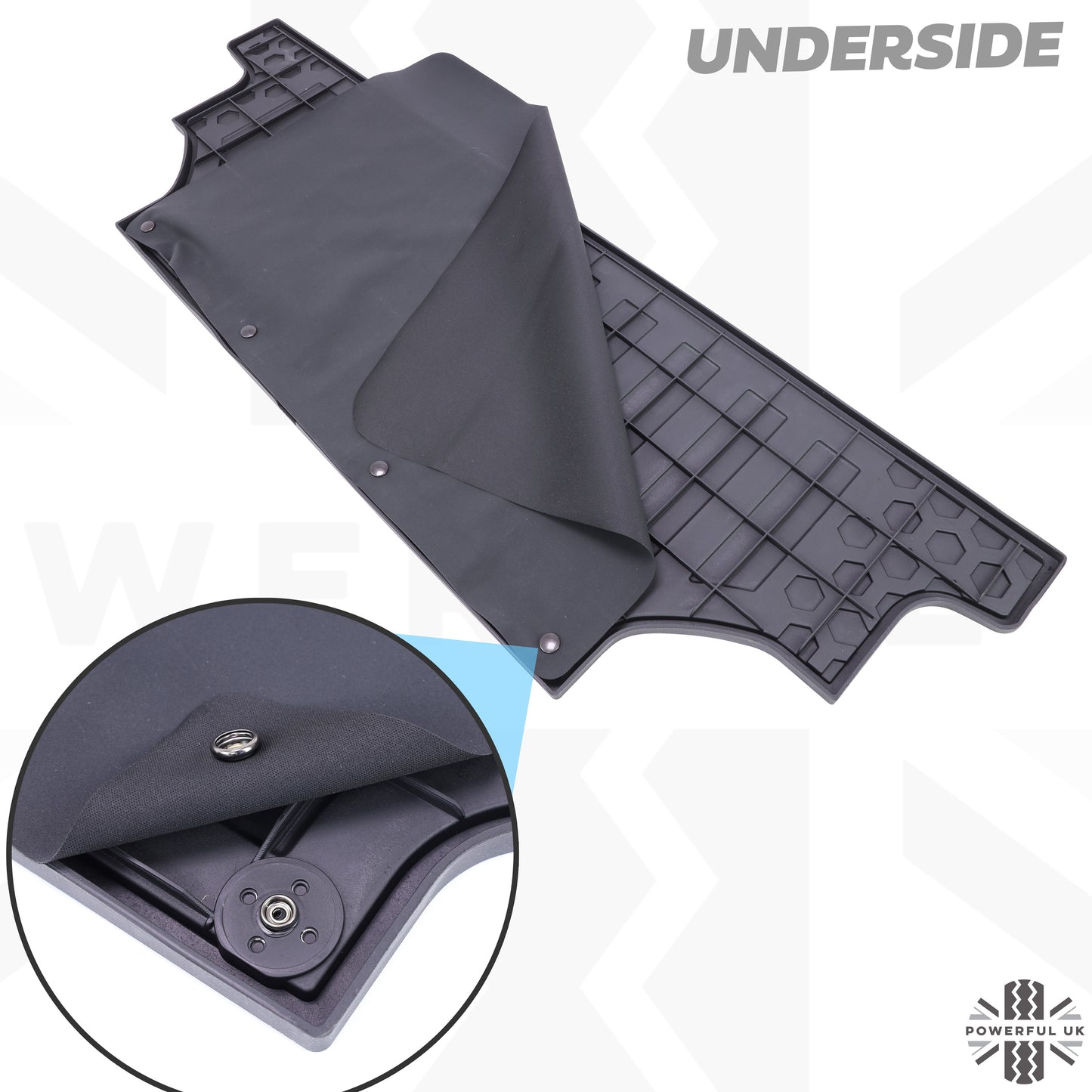 Rubber Boot Mat (genuine) for Land Rover Defender L663 (130 models - WITH 3rd row seating)