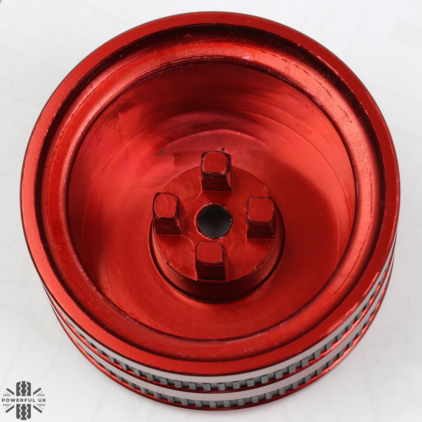 Rotary Shifter in Red with Leather Topper (Type 1) - Genuine - for Land Rover Discovery Sport (2014-19)