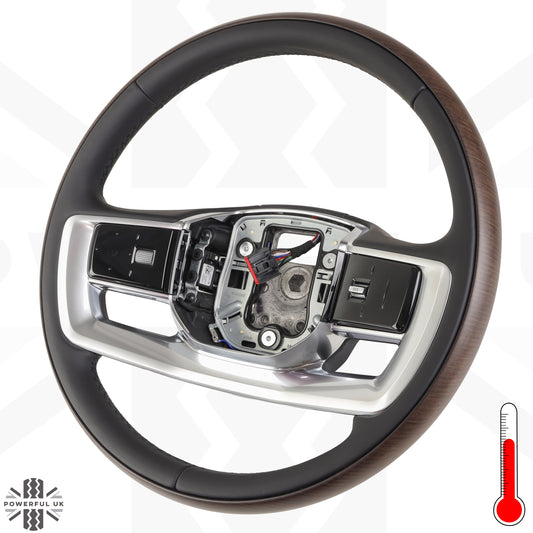 Steering Wheel - Heated - Walnut for Land Rover Defender L663