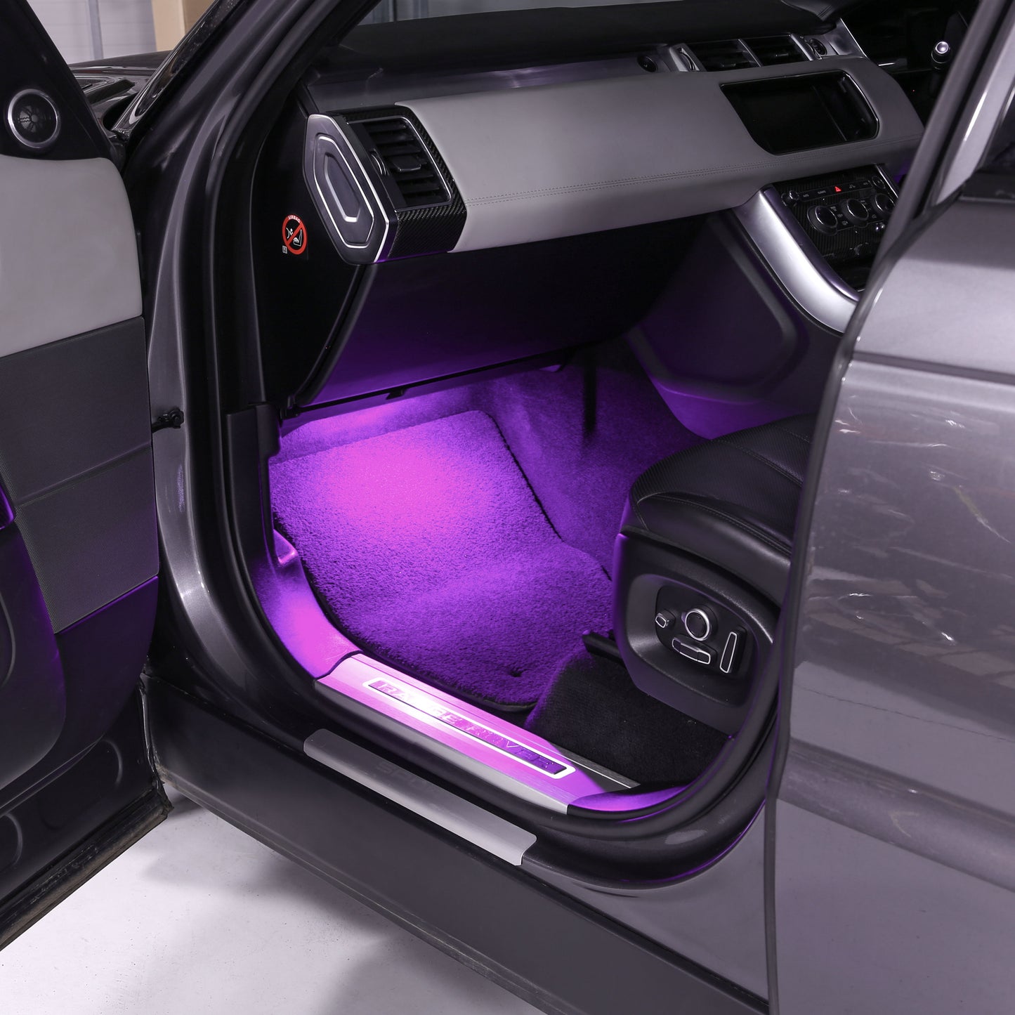 Violet/Purple LED interior Footwell Lamp for Range Rover Velar (2pc)