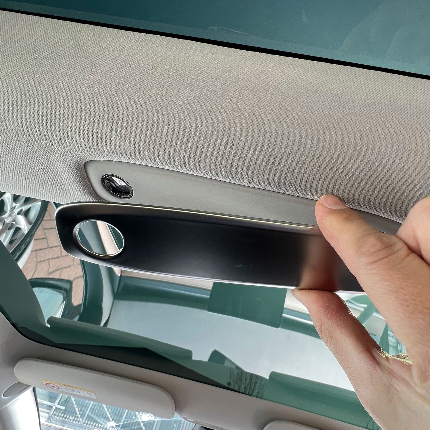 2x Roof Light Covers in Silver for Tesla Model 3