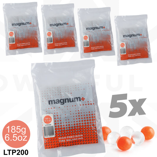 MAGNUM+ Tyre Balancing Beads - 5x 185g Bags