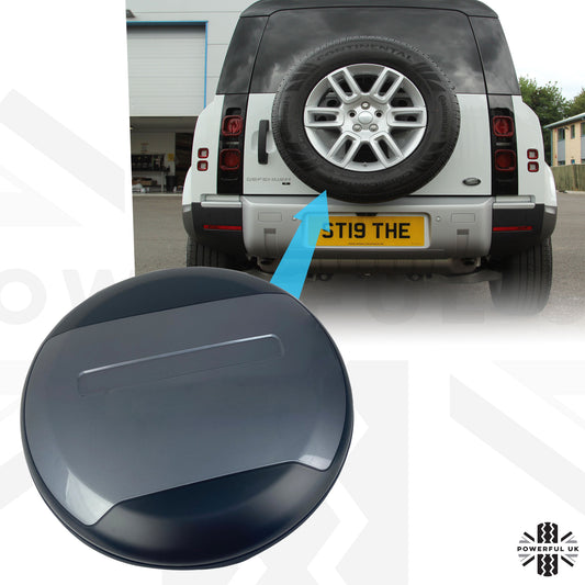Spare Wheel Cover in EIGER GREY for Land Rover Defender L663