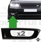 Gloss Black Fog Lamp Surrounds for Range Rover Sport L494 2014-17