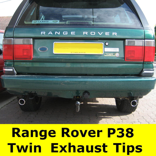 Chrome Twin Exhaust Tip - for Range Rover P38