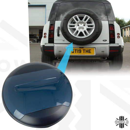 Spare Wheel Cover in TASMAN BLUE for Land Rover Defender L663