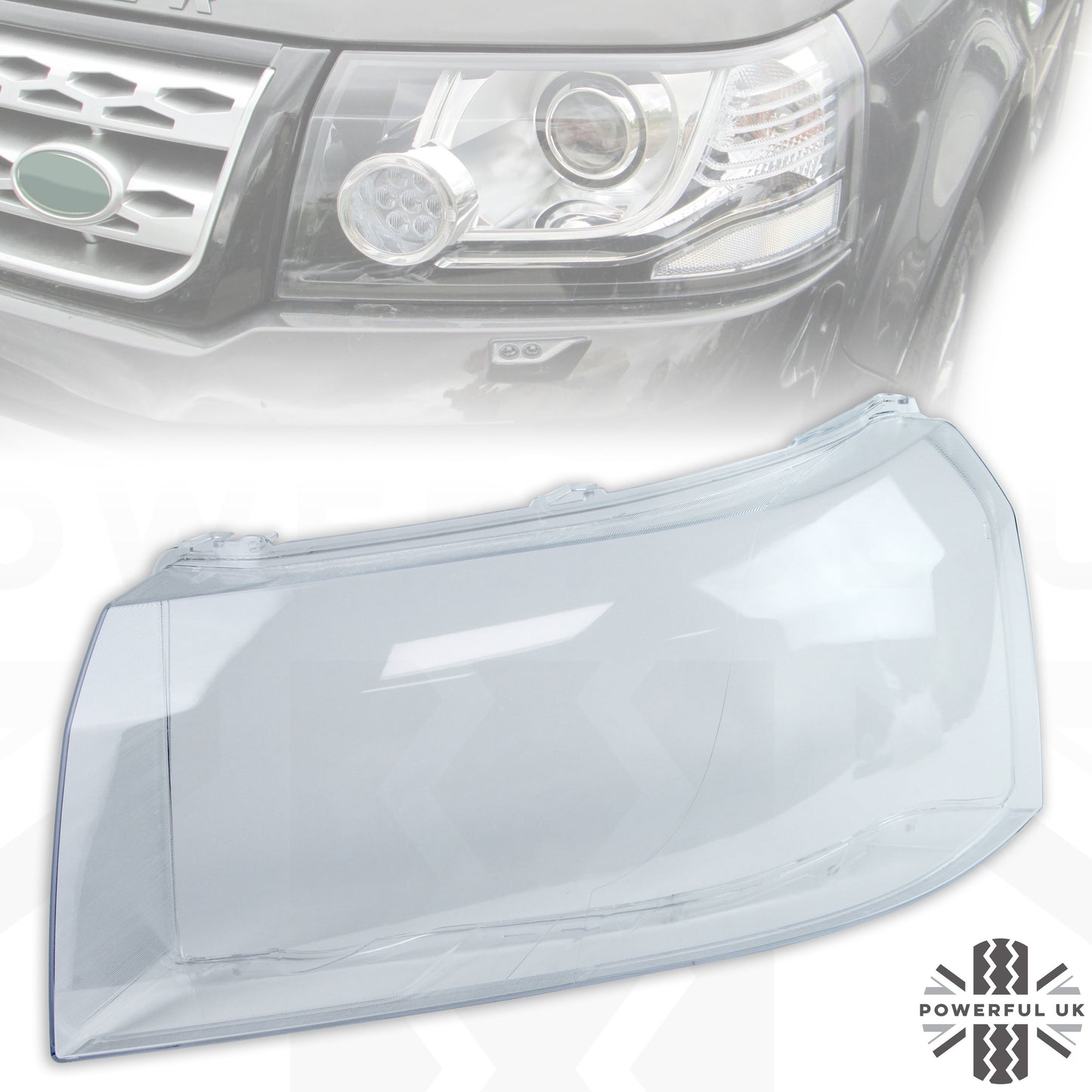 Replacement Headlight Lens - Late Type -  for Land Rover Freelander 2 - LH