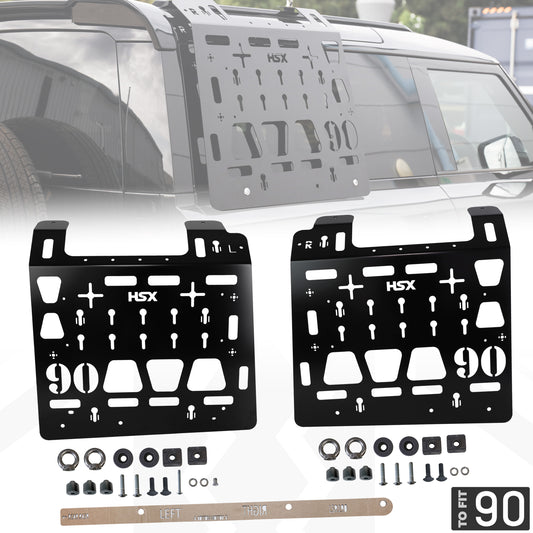 Molle Plate Kit - Black - PAIR - for Land Rover Defender L663 (90 Model)