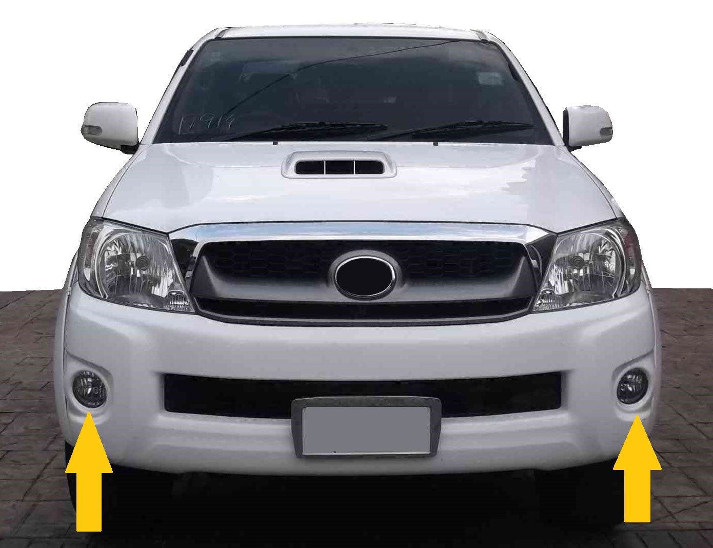 Front Fog Light Kit for Toyota Hilux Mk6 Pickup 2009-11
