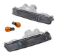Clear front Bumper Light Upgrade kit for Mitsubishi L200 + Bulbs (Pair)