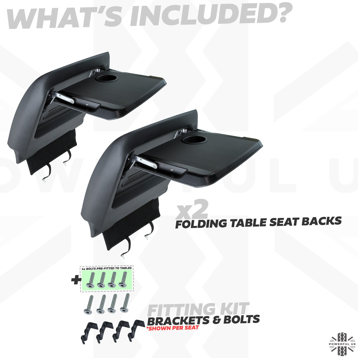 Folding Seat-back Tables for Range Rover L405 2013-17 - Pair