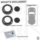 Front Seat Headrest Button Covers for Land Rover Defender L663 - LARGE TYPE - Carbon Fibre