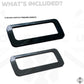 Rear Bumper Tow Loop Finisher Inserts - BLACK - for Land Rover Defender L663