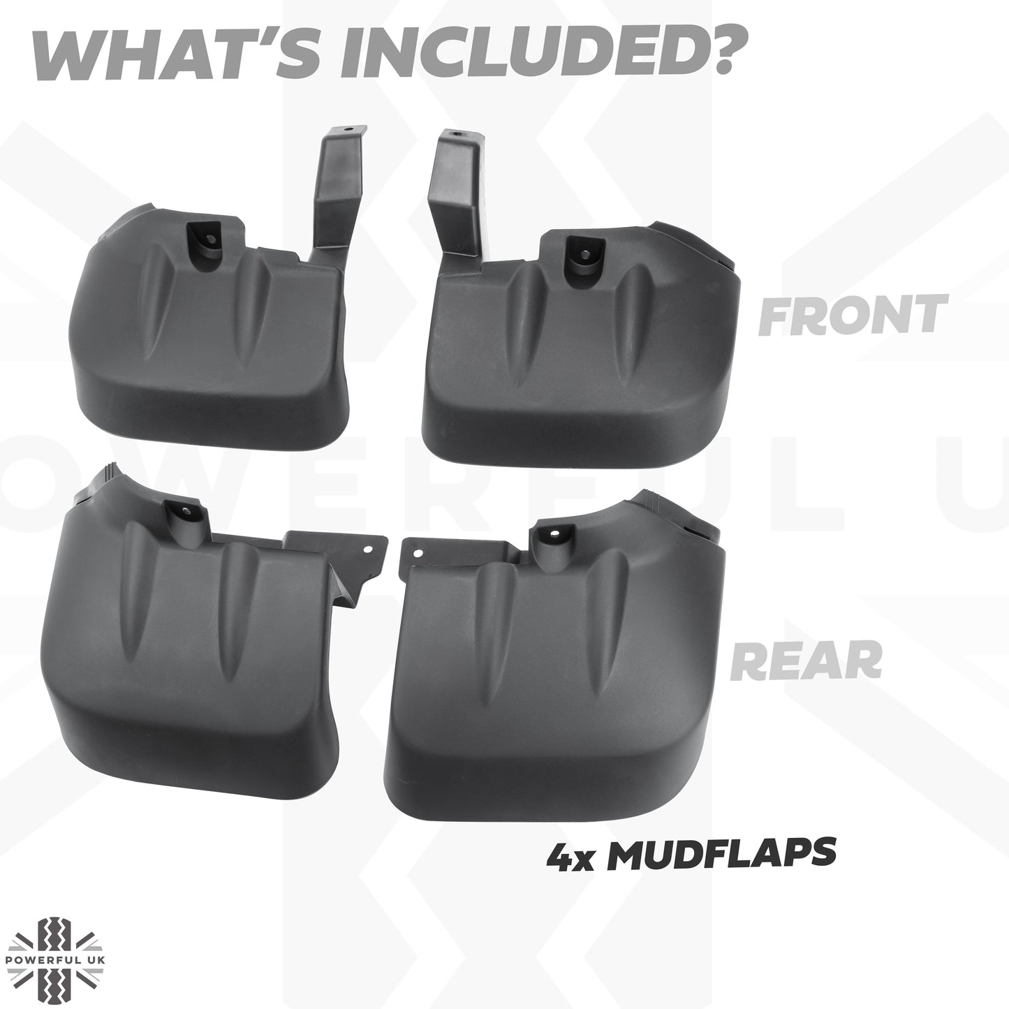 Mudflap Kit (Front & Rear) for Mitsubishi L200 (2015-19)