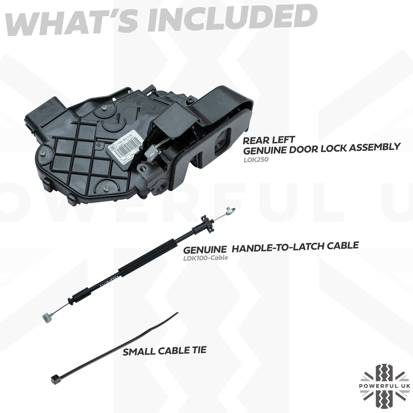 Central Locking Repair Kit for Rear LH door lock on Land Rover Freelander 2