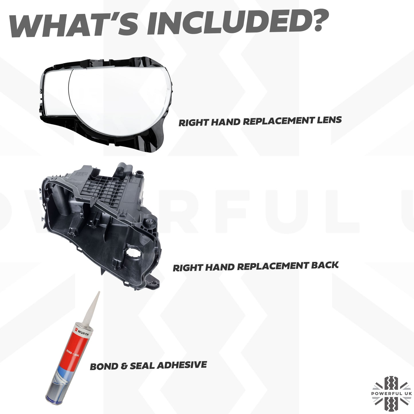 Headlight Repair Kit for Land Rover Defender L663 - RH