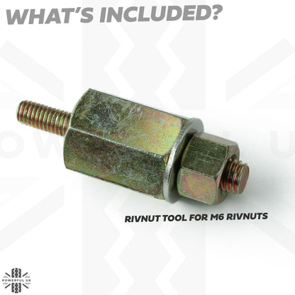 Simple M6 Rivnut tool for Land Rover Freelander 2 Side Steps / Side Bars