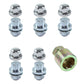 Locking Wheel Nut Kit for Land Rover Classic Defender Alloy Wheels - Silver