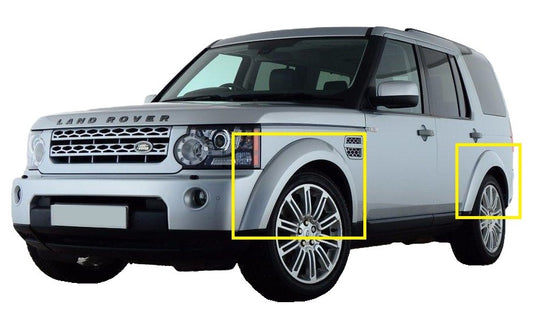 Wheel Arch / Door Plastic Mouldings 6 pc kit - Unpainted (in Primer) - for Land Rover Discovery 4