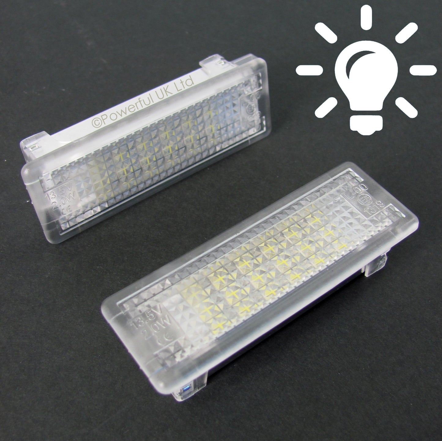 WHITE LED Door Courtesy Lights for Land Rover Discovery 3 & 4 (2pc)