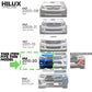 Fog Light Kit - Black Surrounds - for Toyota Hilux Mk8 Revo (2015-20)