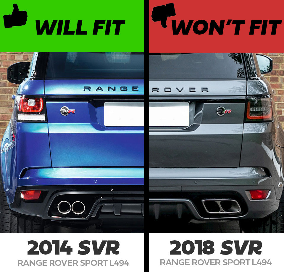 Rear Mudflaps for Range Rover Sport L494 SVR 2014-17 - Genuine
