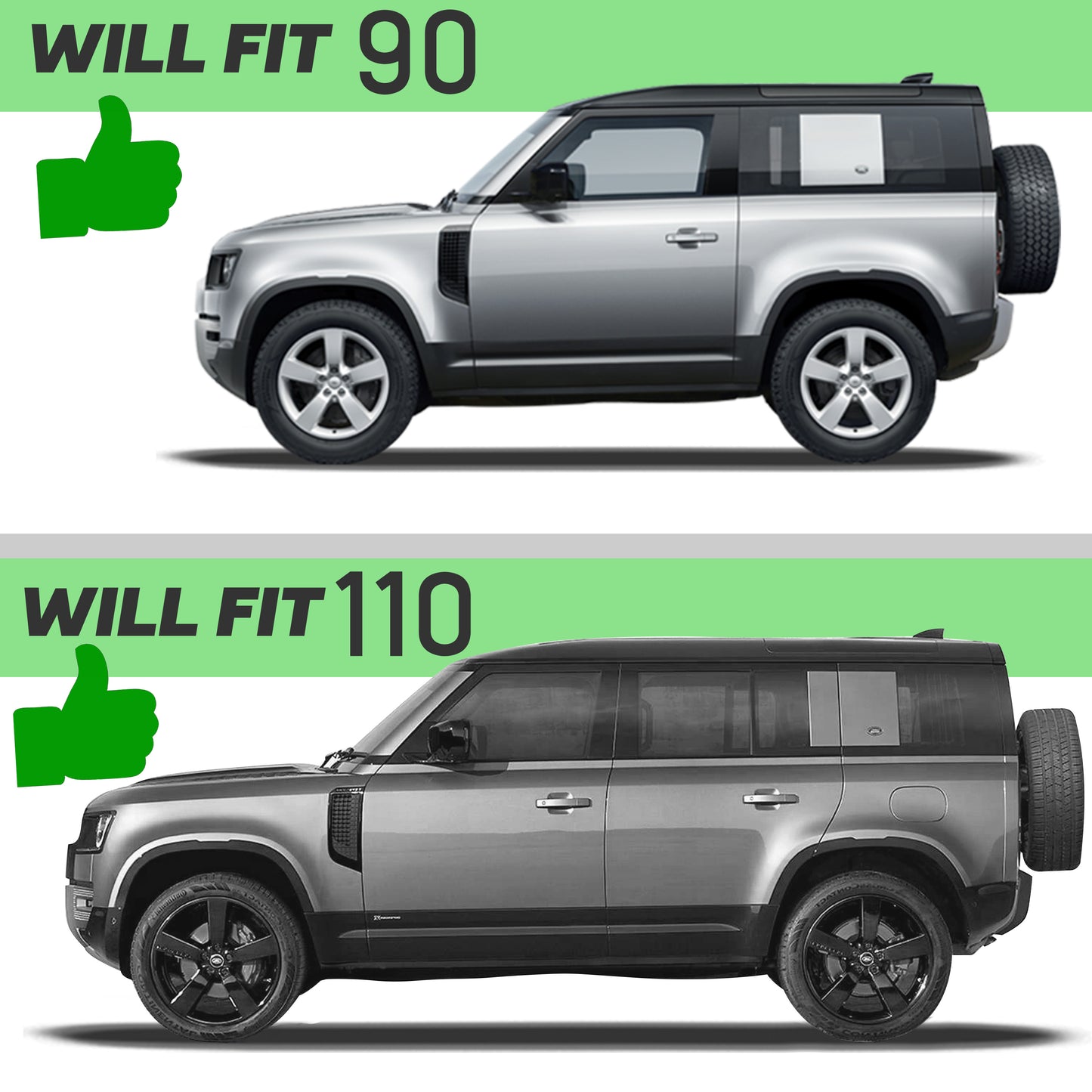A Pillar Windscreen Finisher in Gloss Black for Land Rover Defender L663 - LEFT (Late Type)