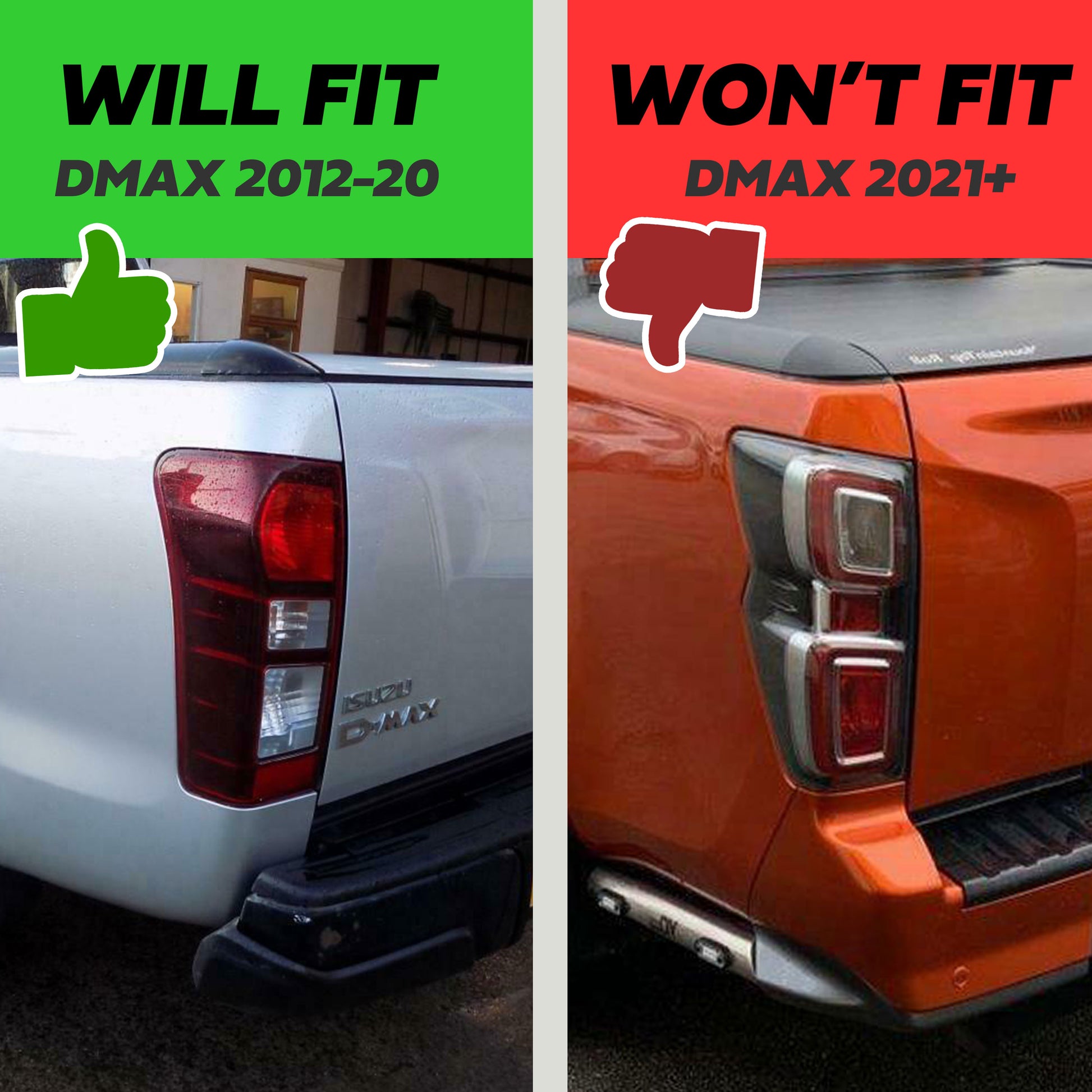 2x Bremslicht Rückleuchte passt für Isuzu D-Max DMax Ute 2012-2015