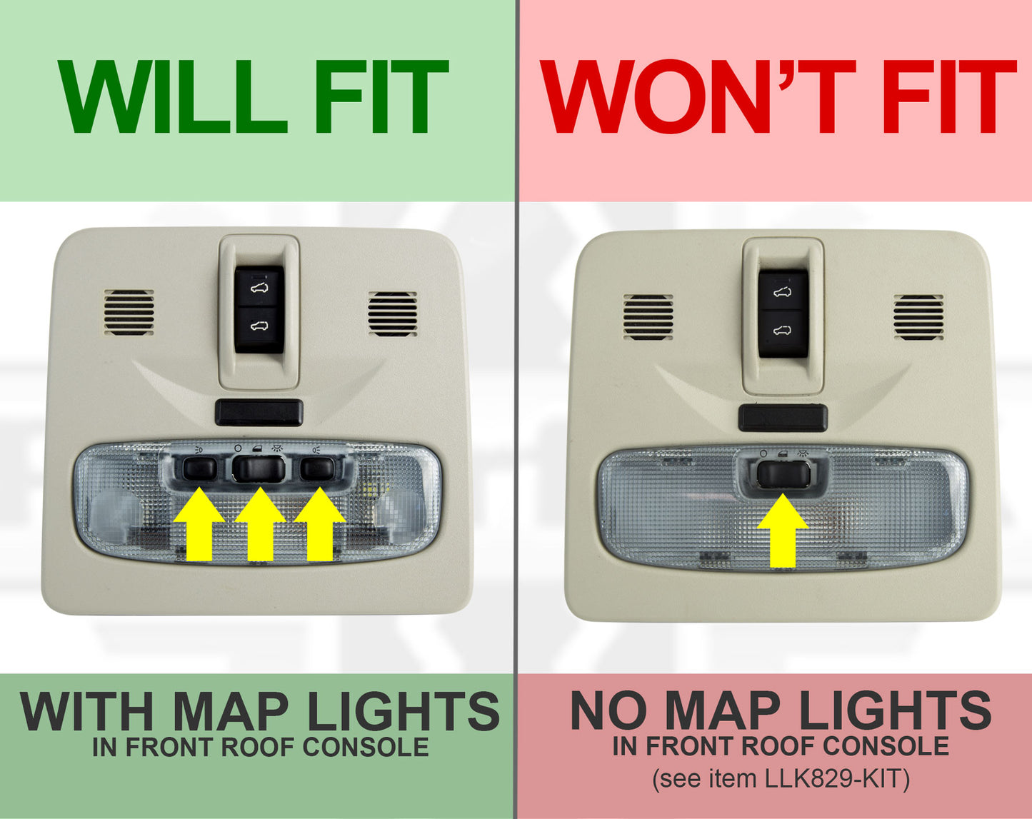 LED Interior Light kit in White for Land Rover Freelander 2 (Map Light Version)