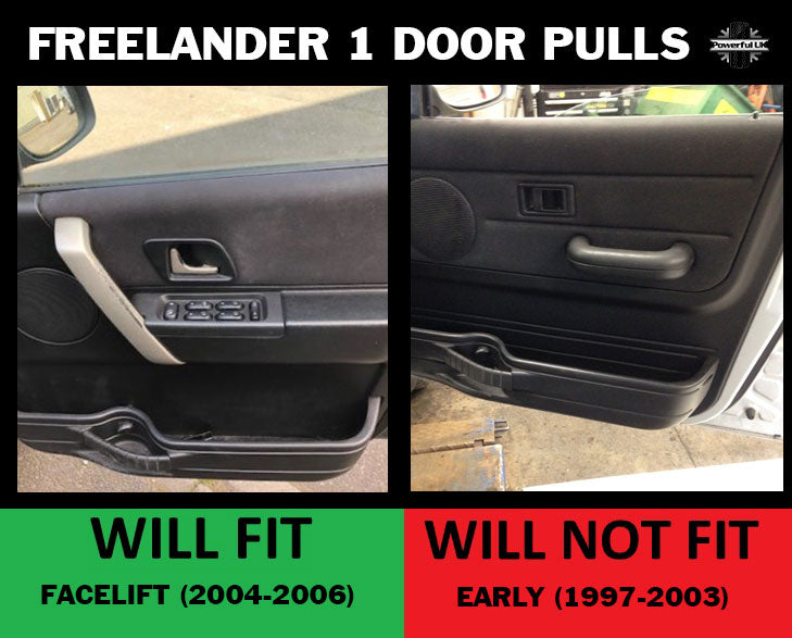 Interior door card pull trim champagne silver for Land Rover Freelander 1  - RH