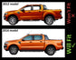 Side Vent Covers - Chrome - for Ford Ranger 2016