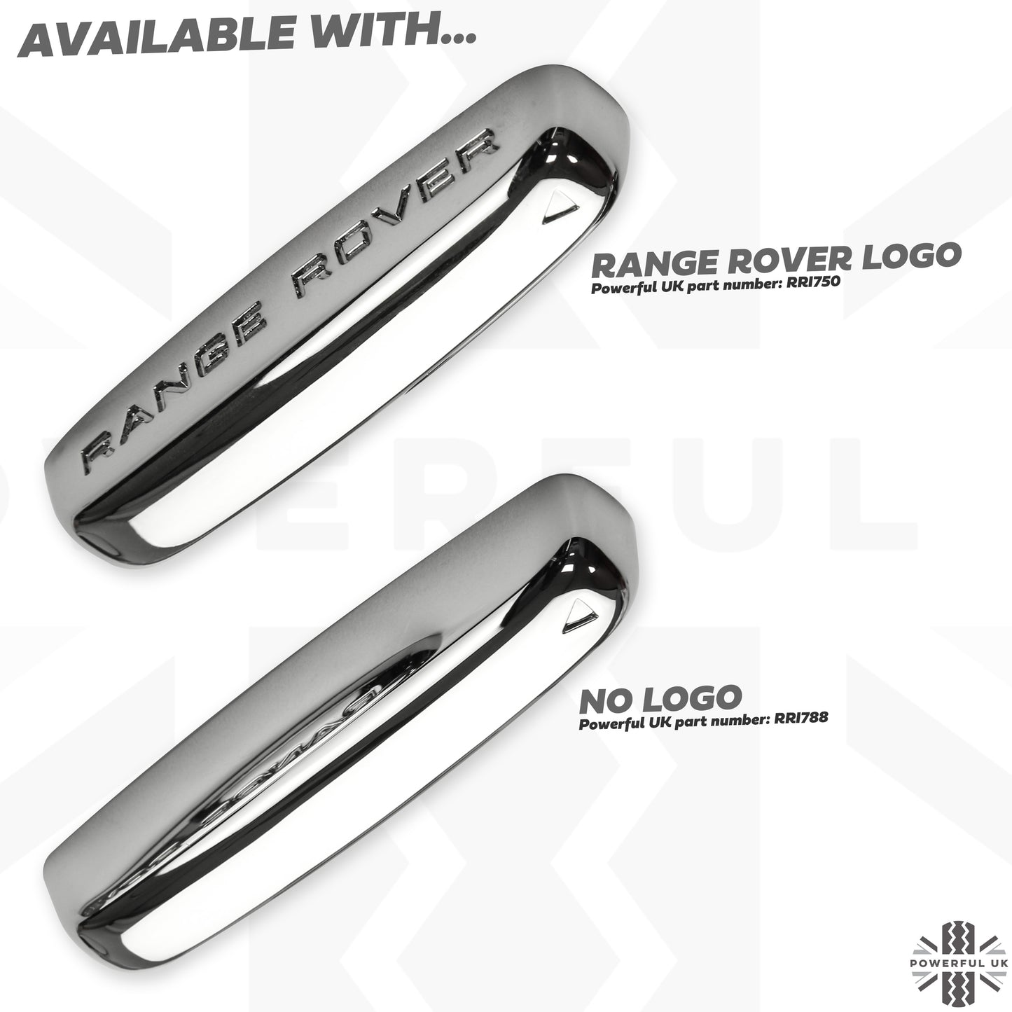 Keyfob Metal Side Piece for Range Rover L322 - with Logo - Genuine