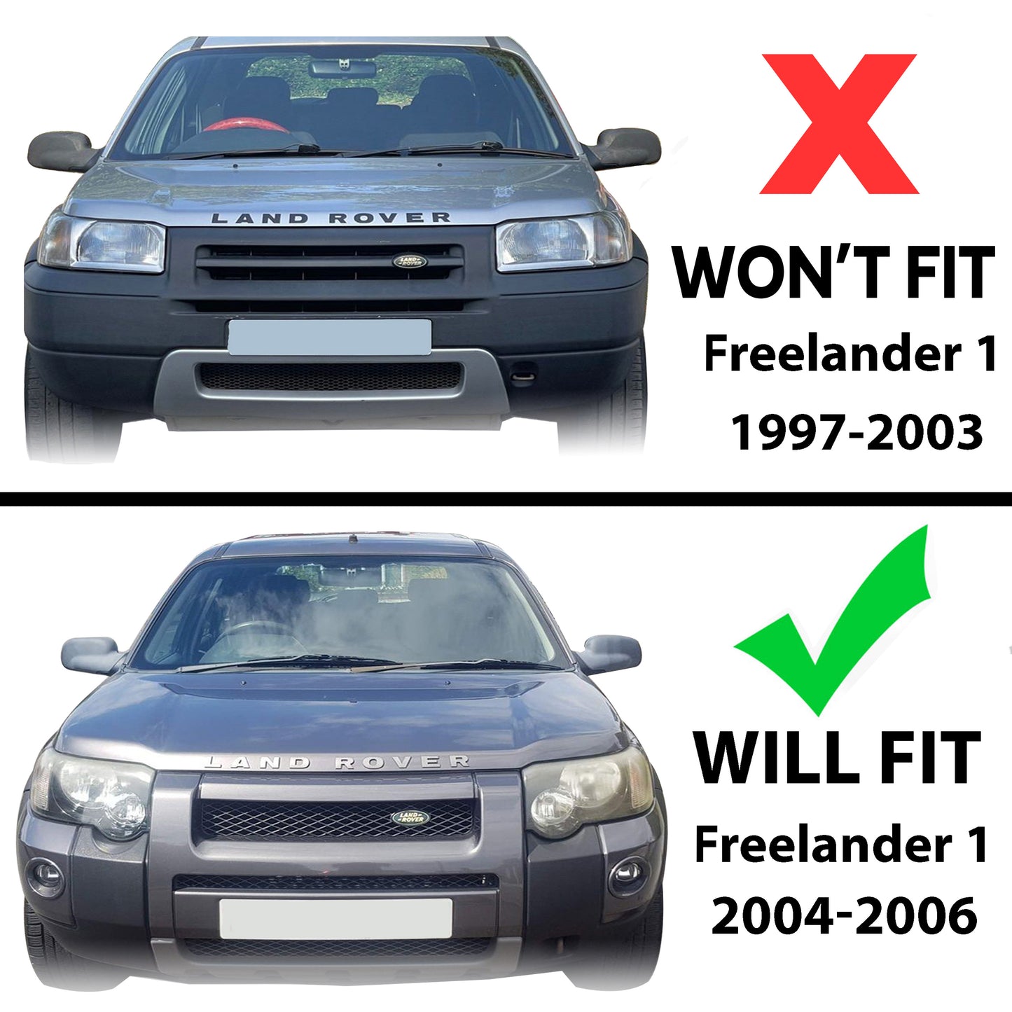 Fog Lamp Bezel in Primer for Land Rover Freelander 1 2004-07 - Left